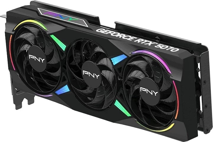 Kartelë grafike PNY GeForce RTX 5070 EPIC-X RGB OC, 12 GB GDDR7, E zezë