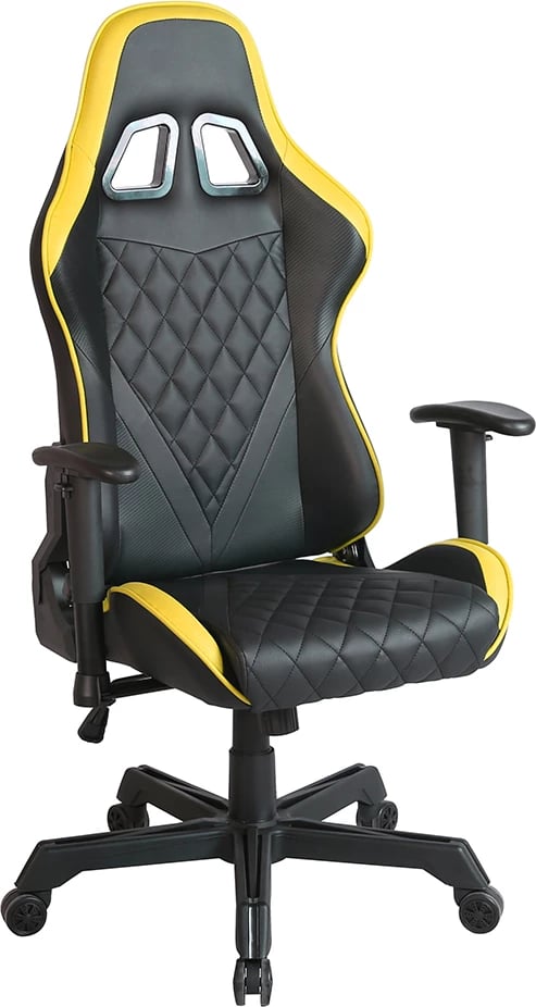 Karrige gaming Ranger, zyre, e zezë-verdhë, 52x74x138