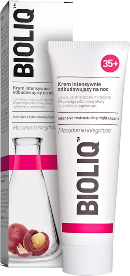 Krem nate për fytyrë për femra BIOLIQ 35+ Intensive Night Rebuilding Cream, 50ml