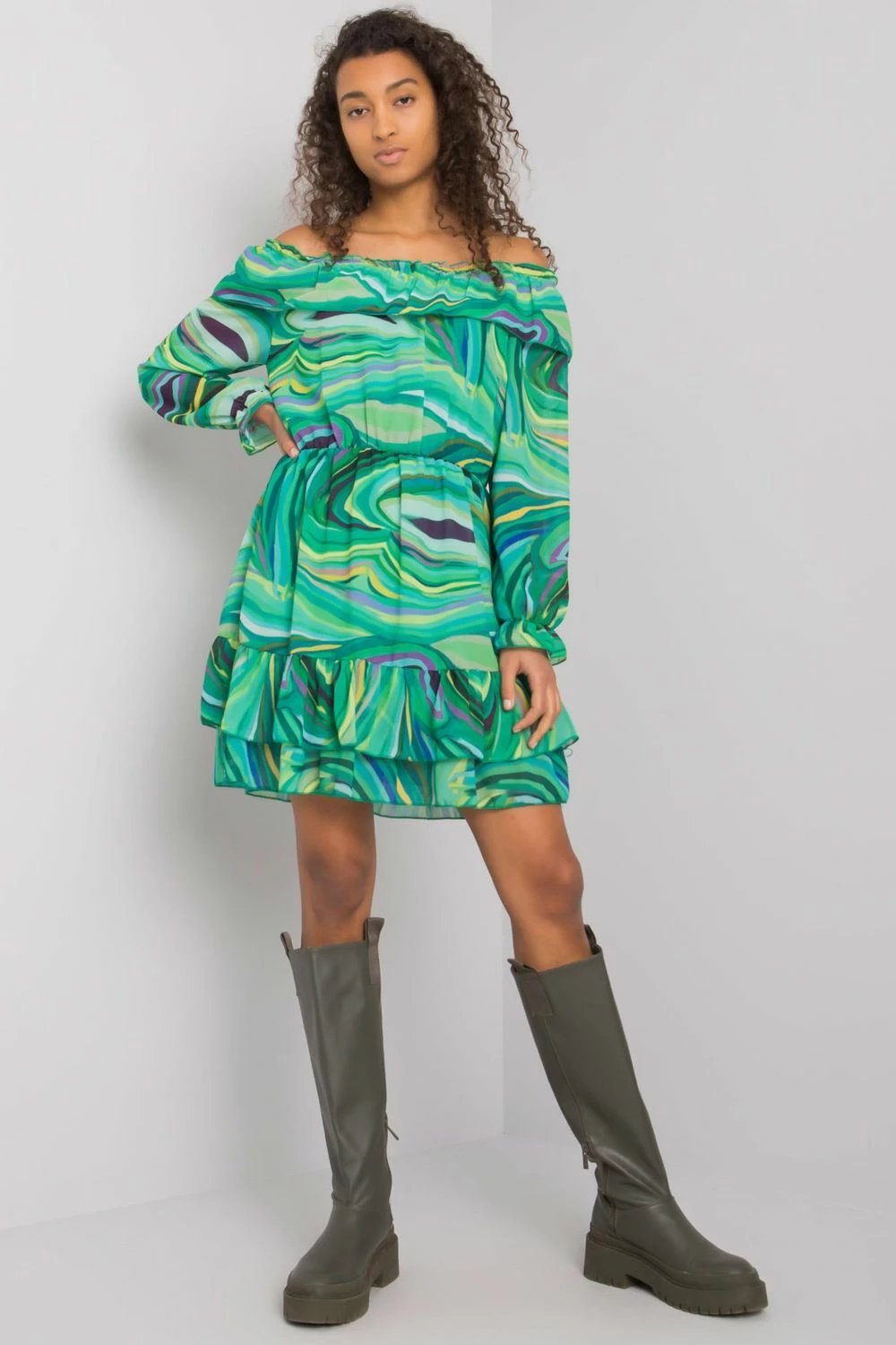 Fustan Italy Moda 169533, i gjelbër