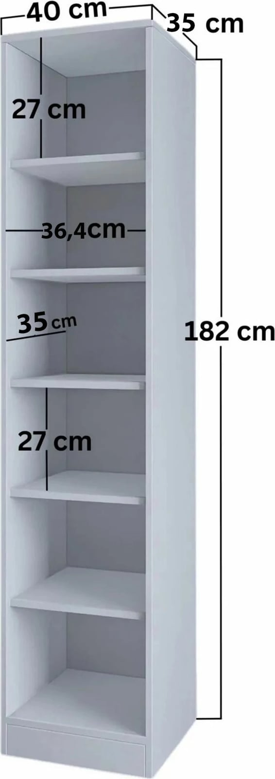 Dollap shumëfunksional, ngjyrë e bardhë, Skye Decor, Lucas 1600-67