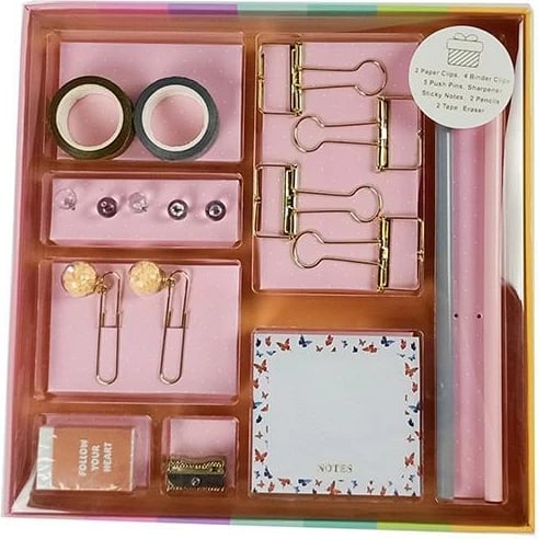 Set letërshkrimi flutura NEXT 19 copë në kuti dhurate