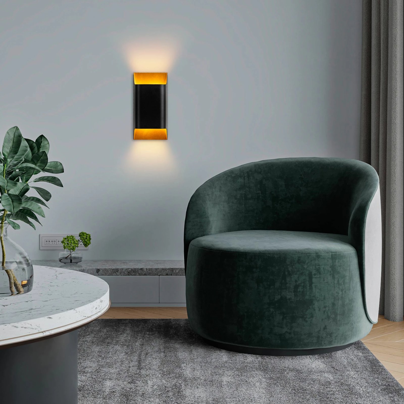 Llambë muri Opviq, Bera - 15311, ngjyrë e zezë