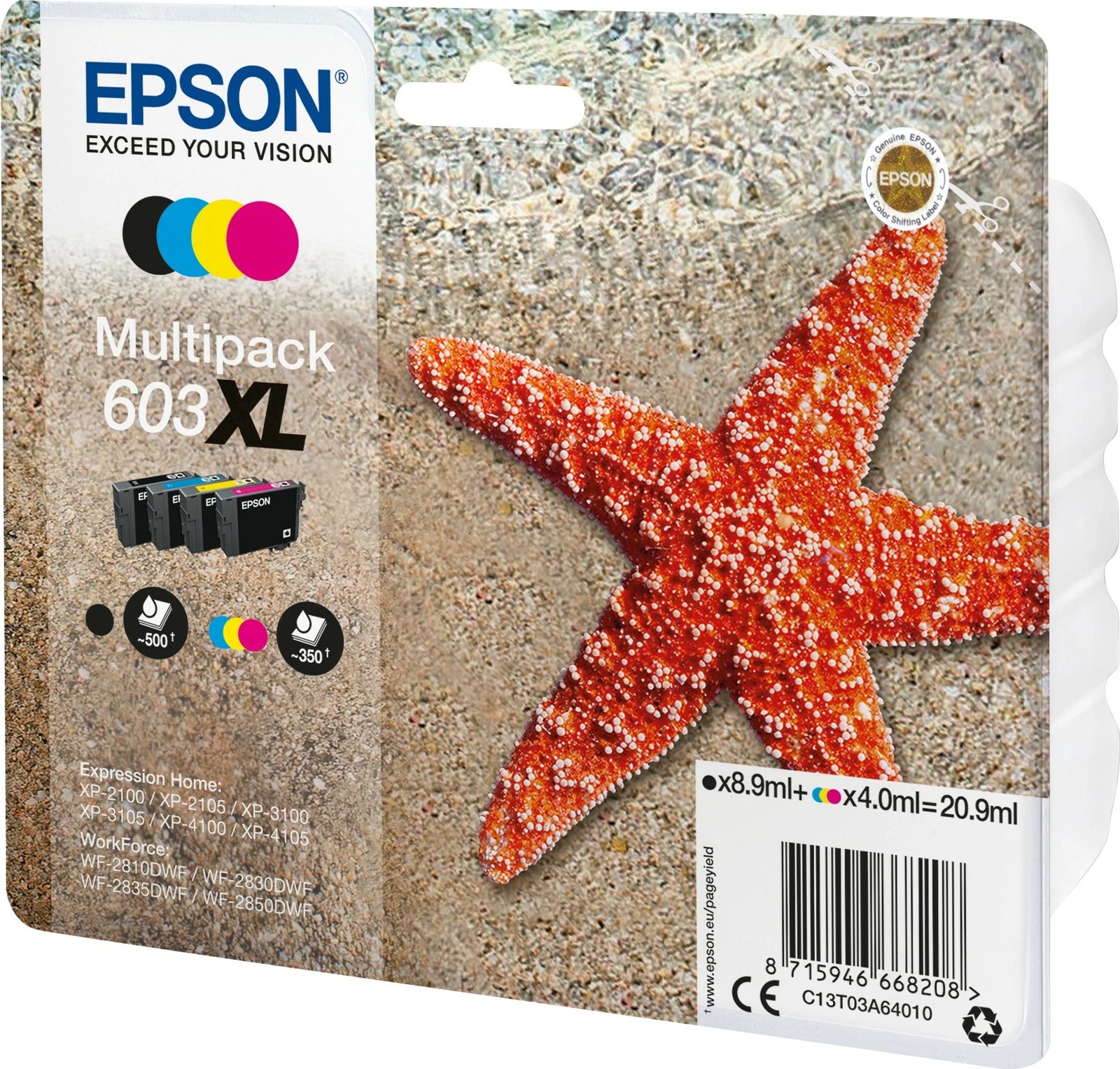 Toner Epson C13T03A64020, XL, Multicolor