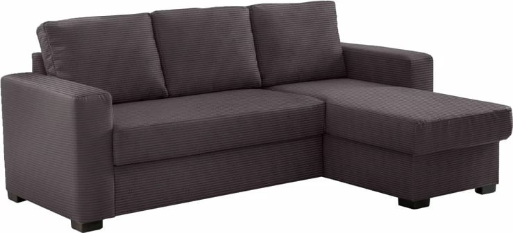 Kënd divan shtrat, i kthyeshëm, ngjyrë gri, 220x150x88