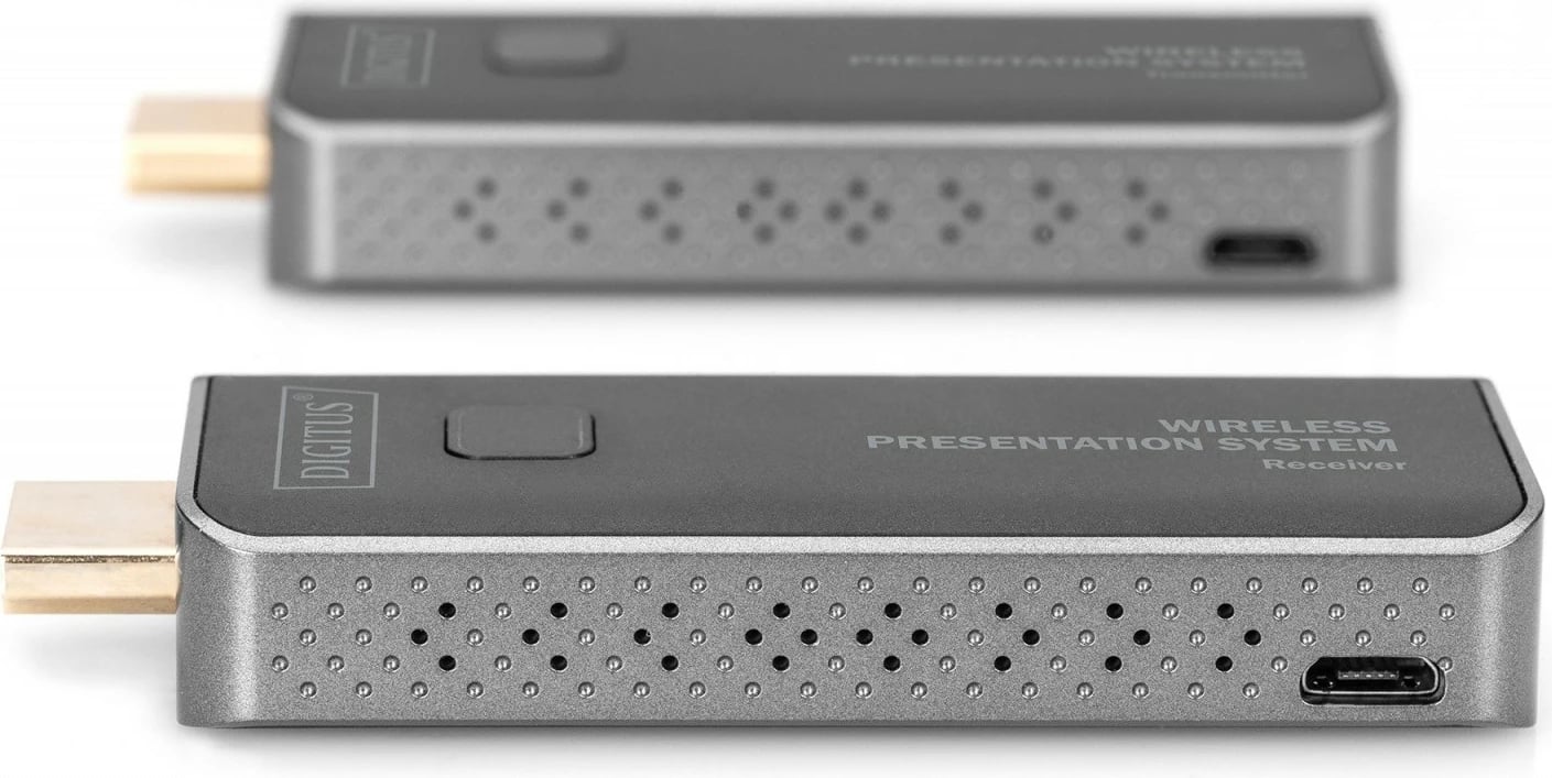 Set HDMI wireless Digitus DS-55319, transmetim 50m, Full HD, Gri/Argjend