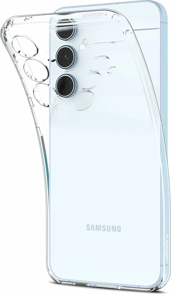 Mbështjellës Spigen Liquid Crystal për Samsung Galaxy A55 5G, TPU i hollë, përthithje goditjesh, përshtatje precize, transparent, 1x