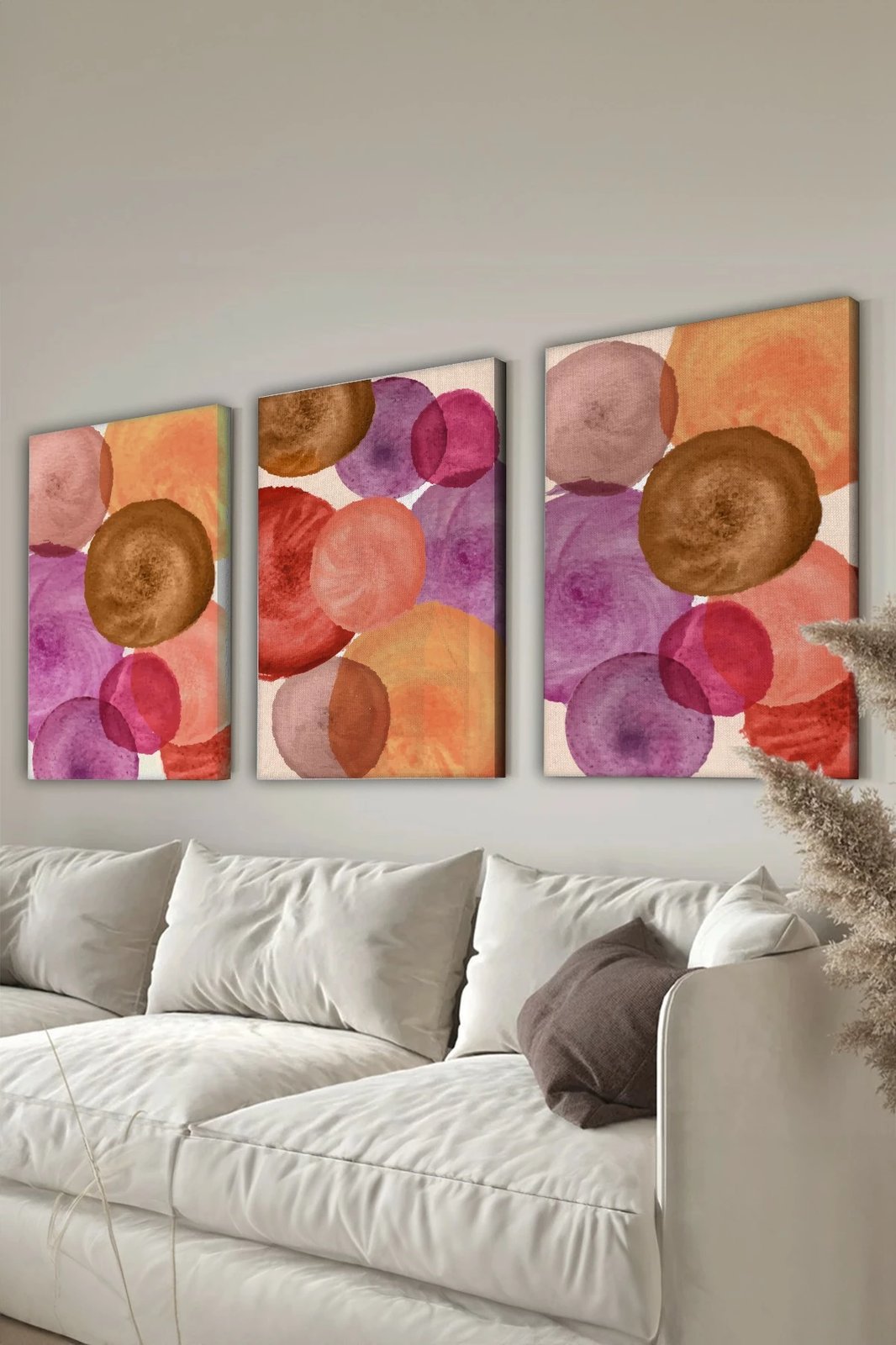 Pikturë dekorative në kanavacë (3 copë), Wallity, 3Cnvs2, 40x60cm