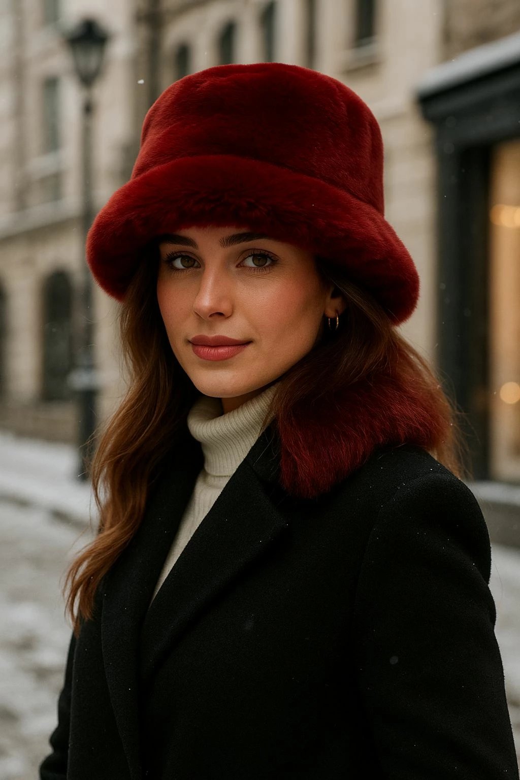 Kapelë për gra, ngjyrë burgundy, Jumeon, Spk1102-1