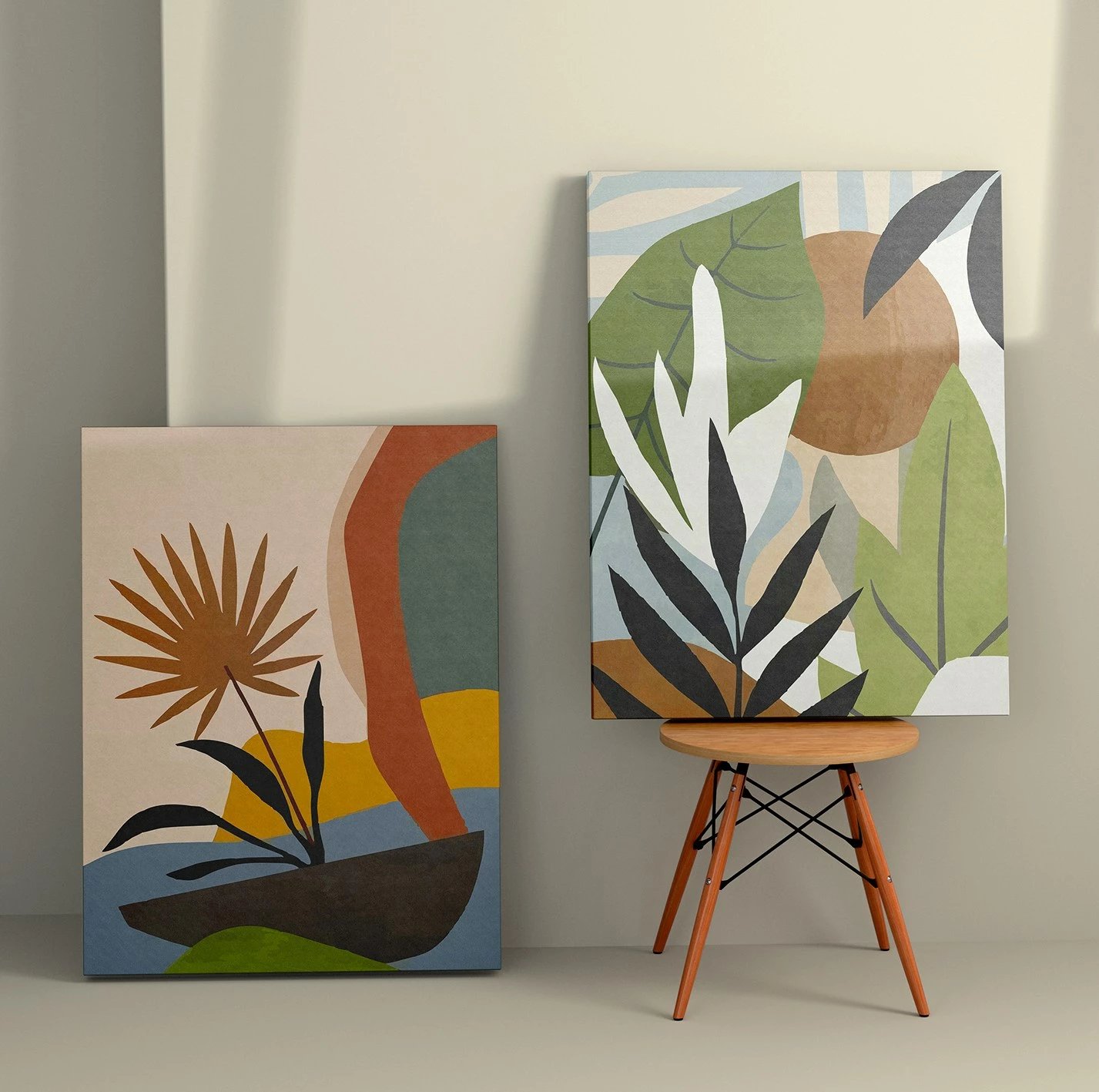 Pikturë dekorative në kanavacë (2 copë), Wallity, 2KNV4316, 70x100 cm