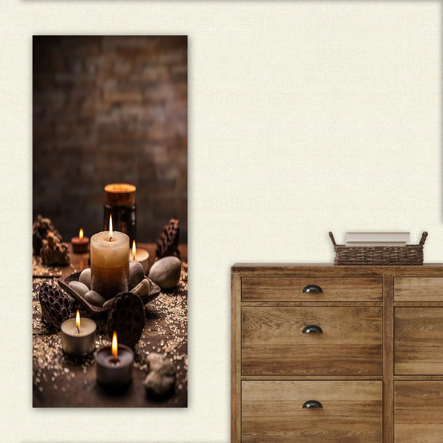 Pikturë dekorative në kanavacë, shumëngjyrëshe, DKY3676991782_50120, 50x120cm