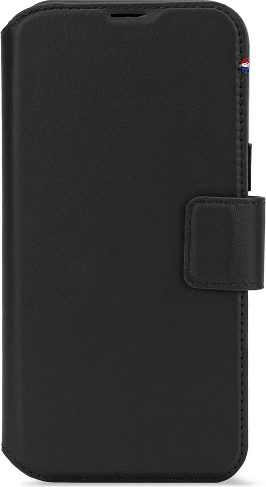 Mbështjellës lëkure Decoded portofol i ndashëm për celular, për Apple, 17 cm (6.7"), i zi