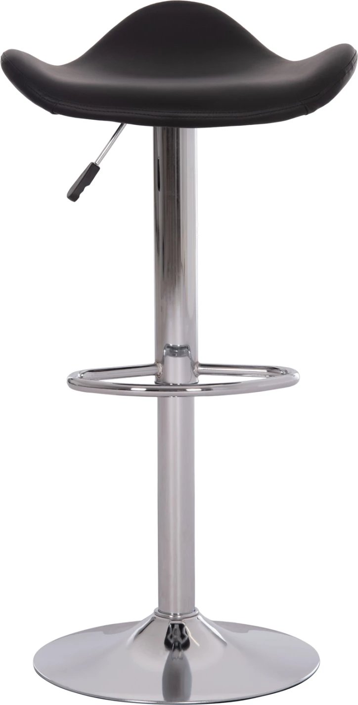 Karrige për bar rrotulluese GANNA FH201.21, lëkurë PU e zezë, me amortizator, set prej 2 copash, 44x42x87cm