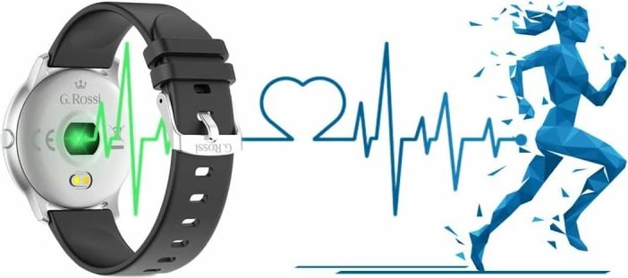 Smartwatch unisex G. Rossi, e zezë