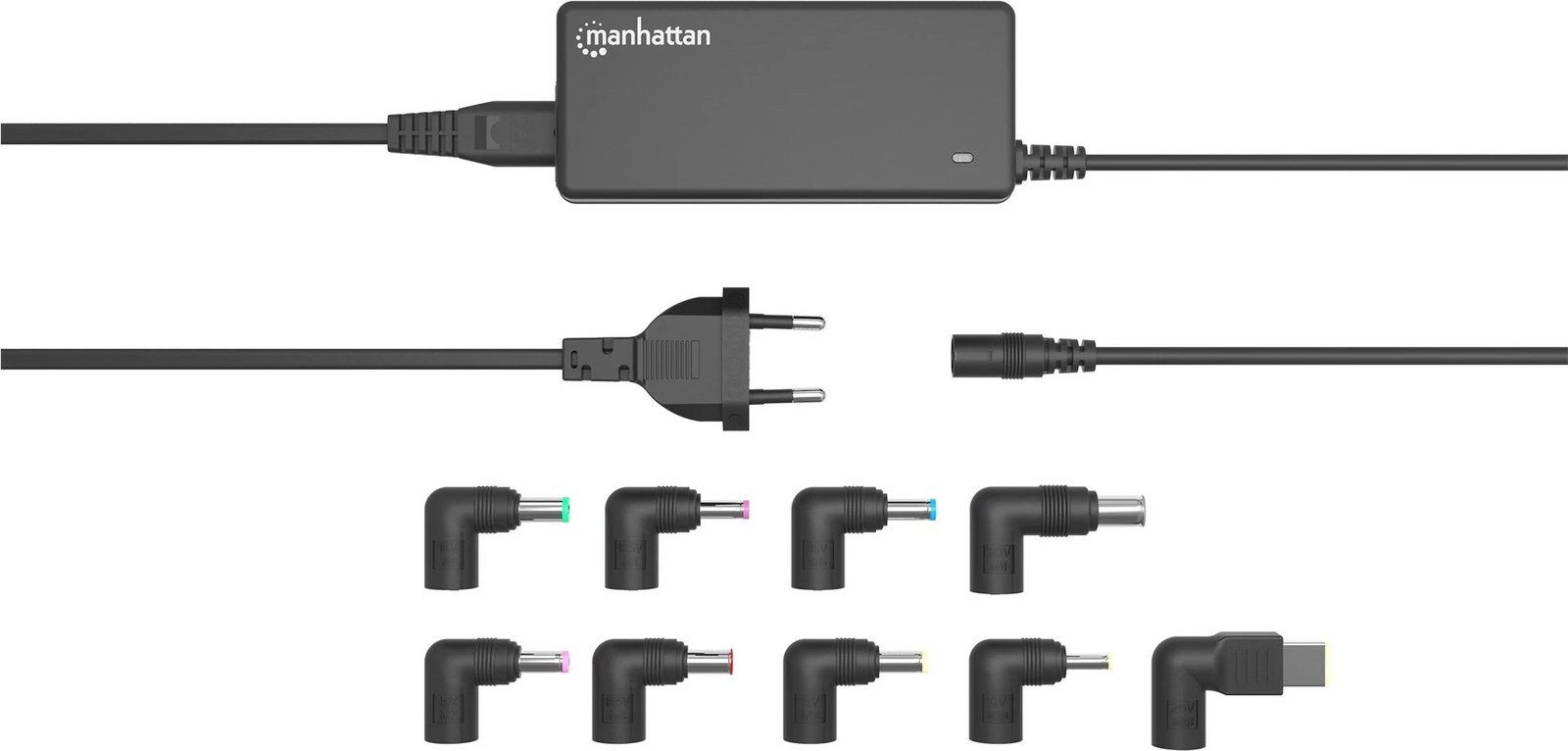 Adapter laptopi MANHATTAN 65W, 9 steka, i zi