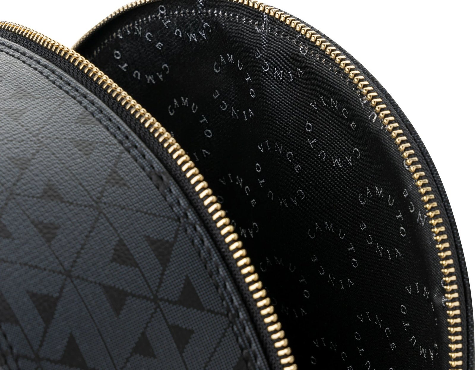 Çantë shpine Vince Camuto, Pescara, monogram, e zezë