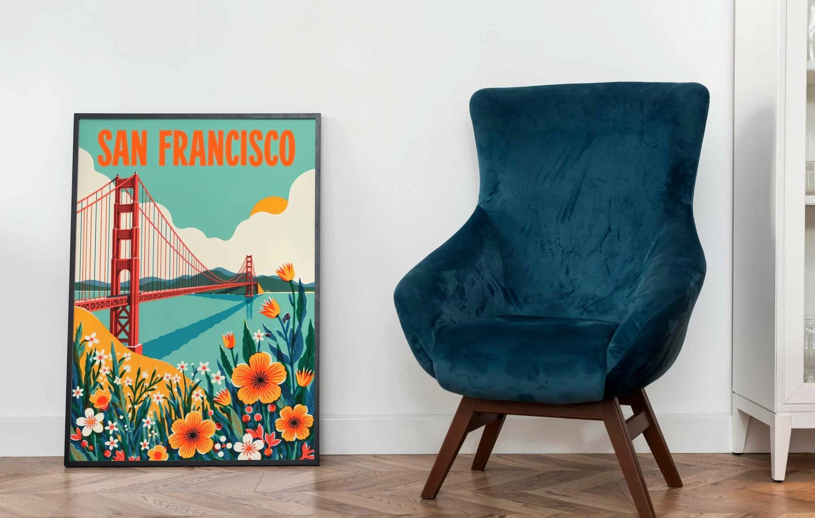 Pikturë dekorative me kornizë MDF, Wallity, Mp-00119, 30x40cm