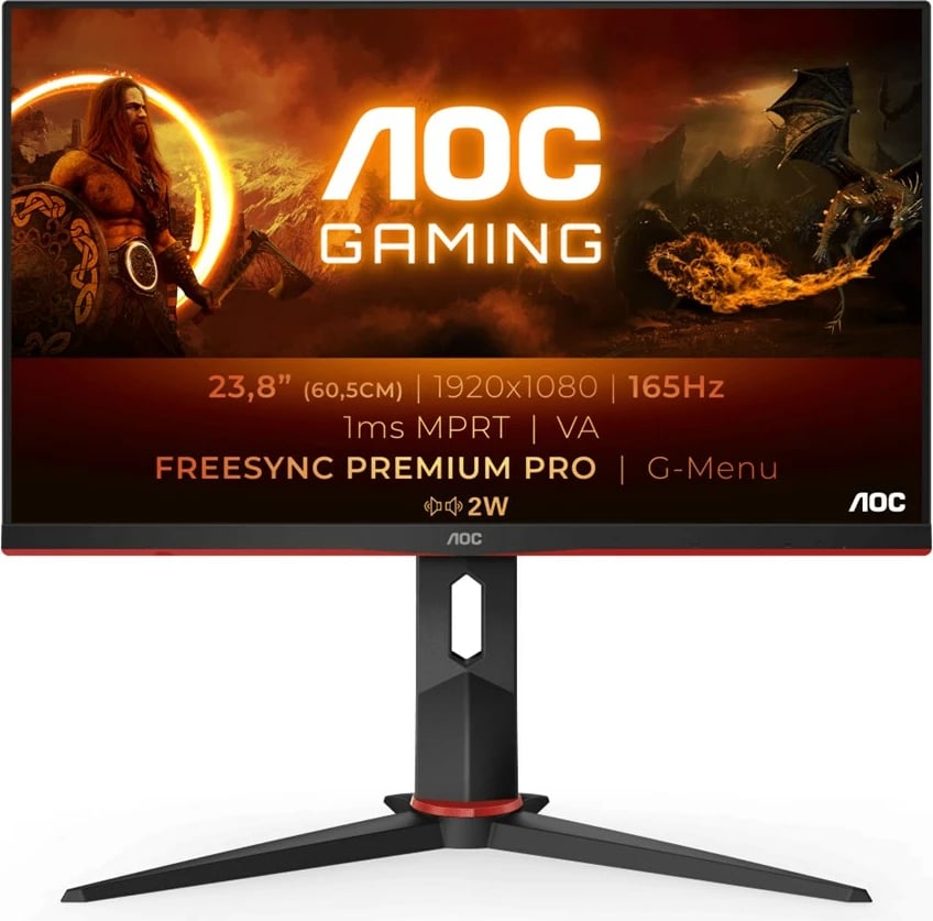 Monitor AOC 24G2SAE/BK, 23.8", 165Hz, i zi 