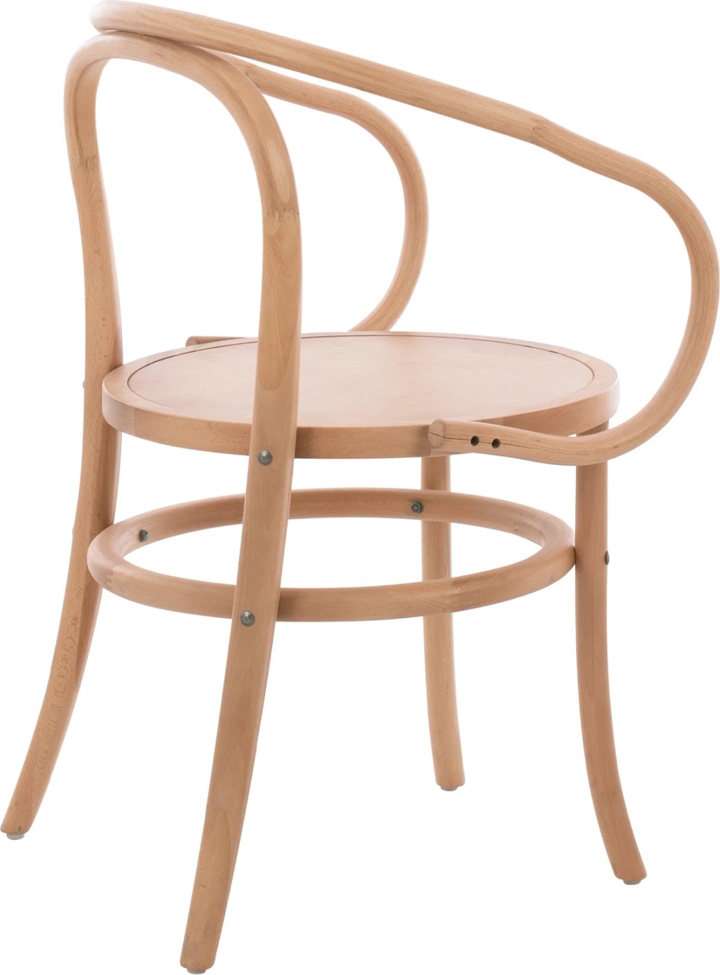 Karrige druri me krahë, dru ahu, ngjyrë natyrale, FH8746.01, 56x52x82 cm