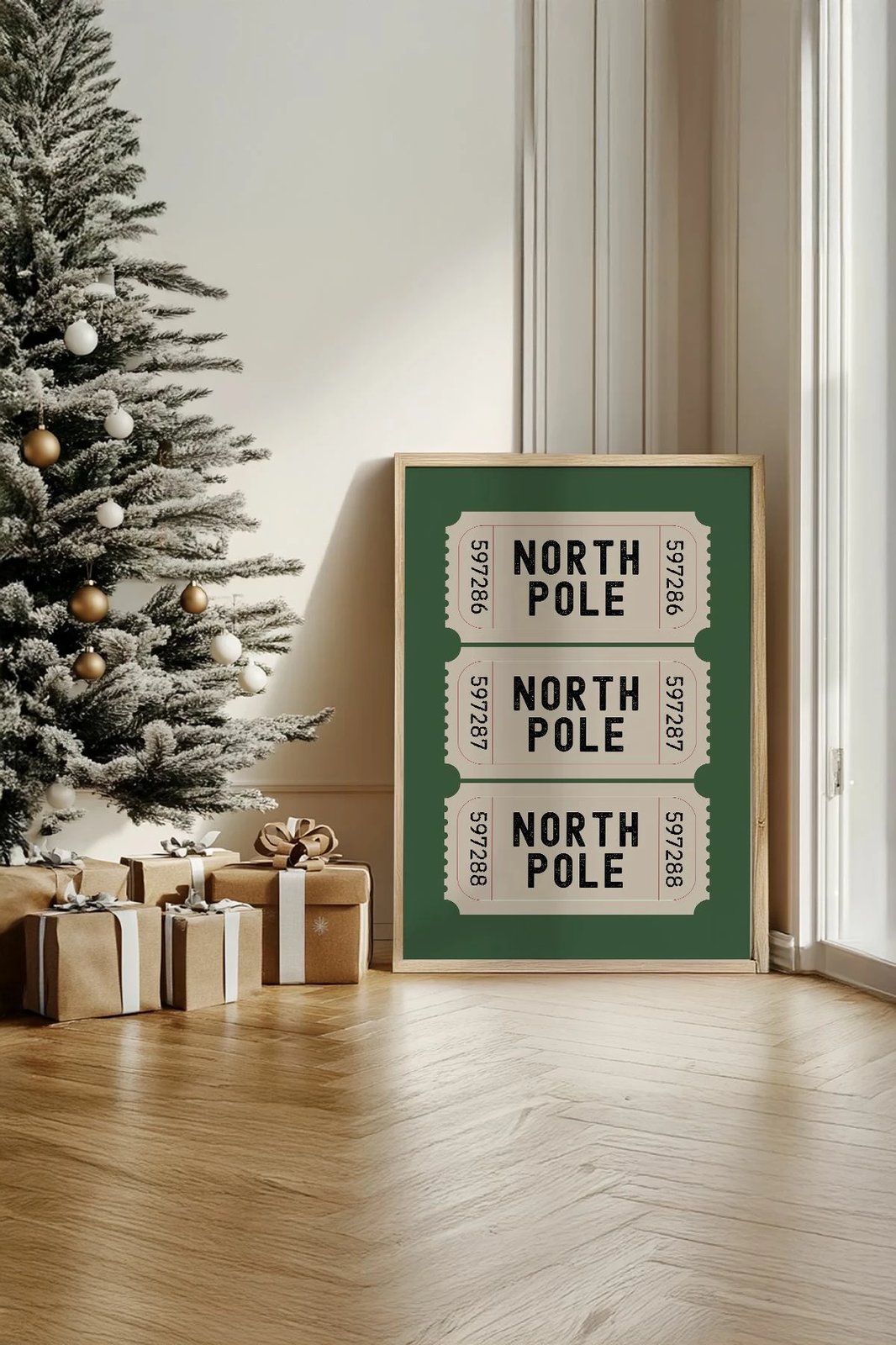 Pikturë dekorative me kornizë, shumëngjyrëshe, Wallity, Nwyearsngmdl34, 33x48cm