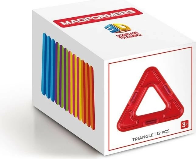 Set lodrash ndërtimi magnetike Magformers 005-53209, 12 trekëndësha, shumëngjyrëshe