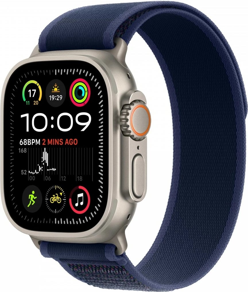 Smartwatch Apple Watch Ultra 2, 49 mm, titani, GPS + Cellular, rrip Trial S/M, kaltër