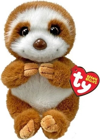 Lodër pelushi, TY, Sloth 41511, 15 cm, kafe e bardhë