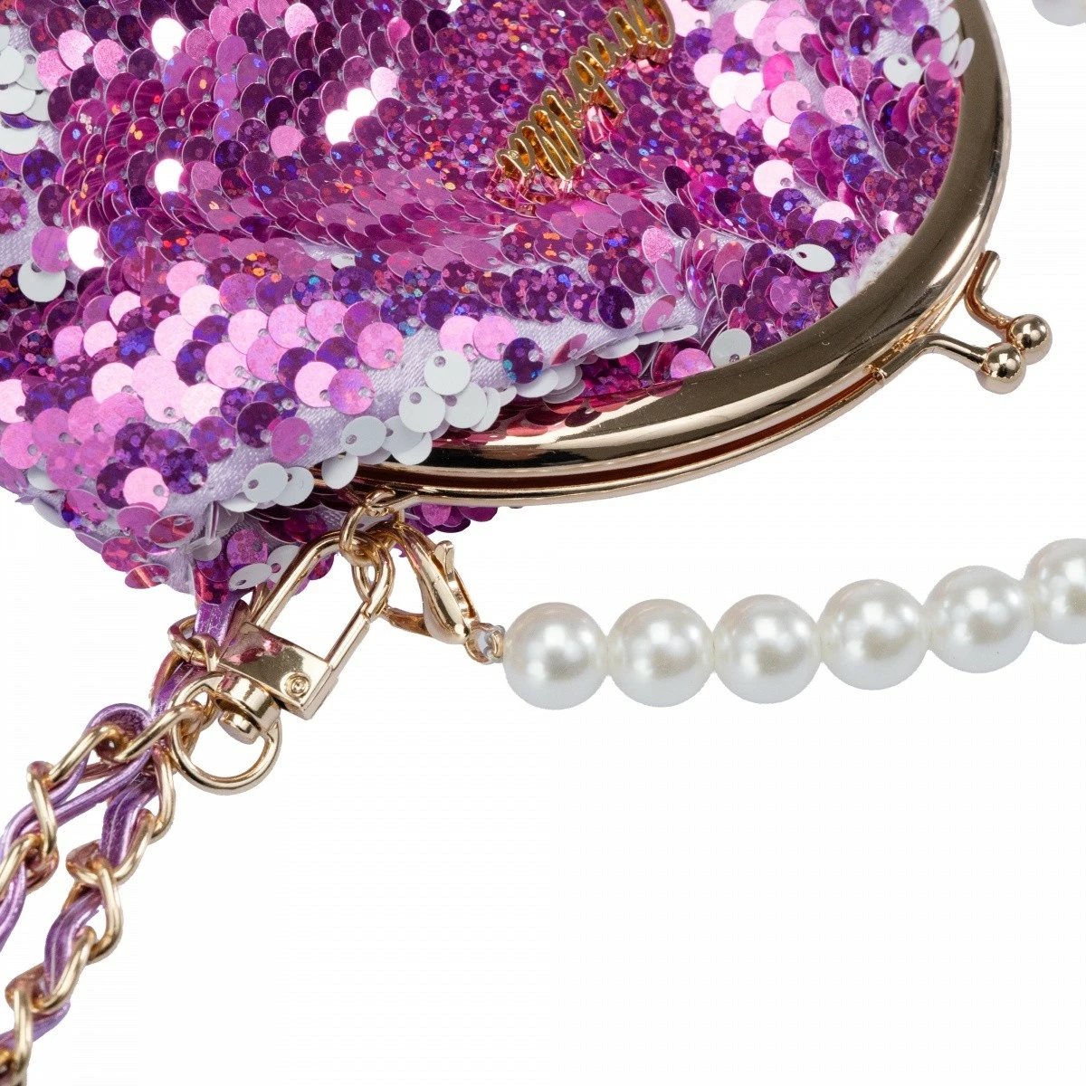 Çantë supi Nice Girabrilla Wallet Bag për vajza, Gold/Violet