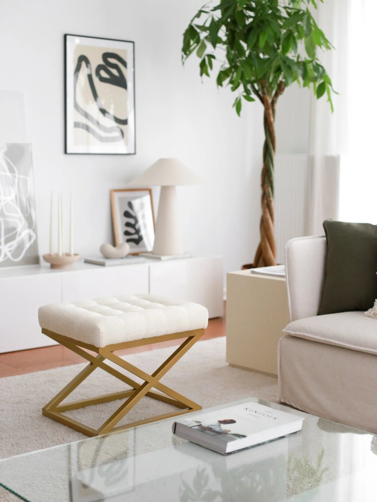 Puf Atelier del Sofa, Altin Capraz, krem