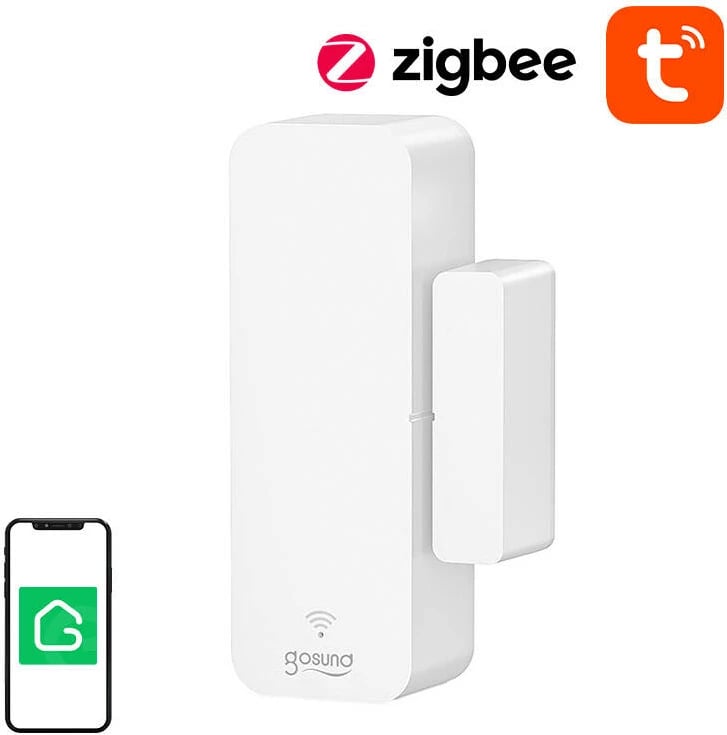 Sensor i mençur për dyer dhe dritare Gosund ST18, ZigBee, i bardhë