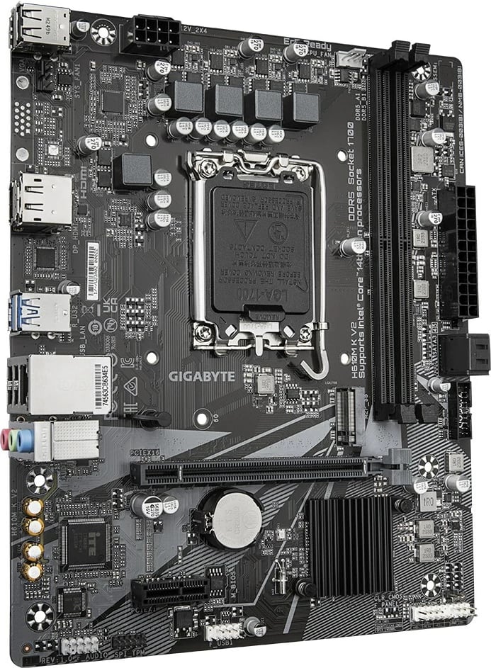 Pllakë amë Gigabyte H610M K V2, Socket 1700, DDR5, ATX