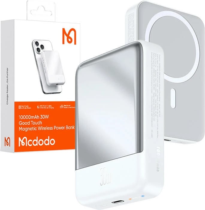 Powerbank Mcdodo MC-5930, 10000mAh, 30W, i bardhë
