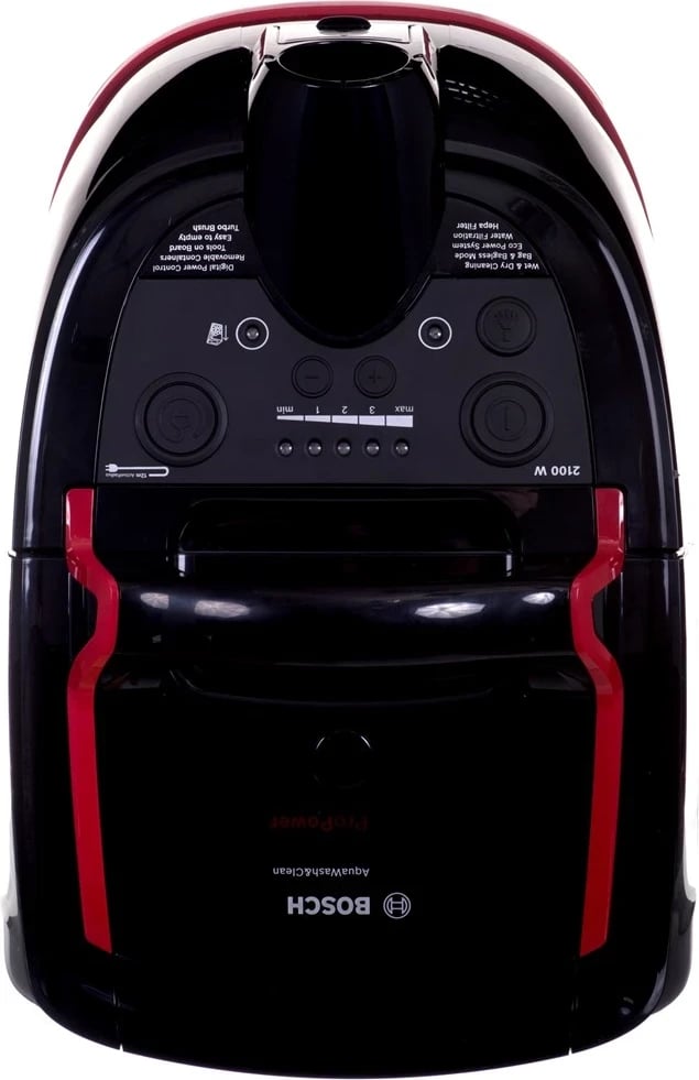 Fshesë me korrent Bosch, BWD421POW, seria 4, 2100W, e zezë/kuqe