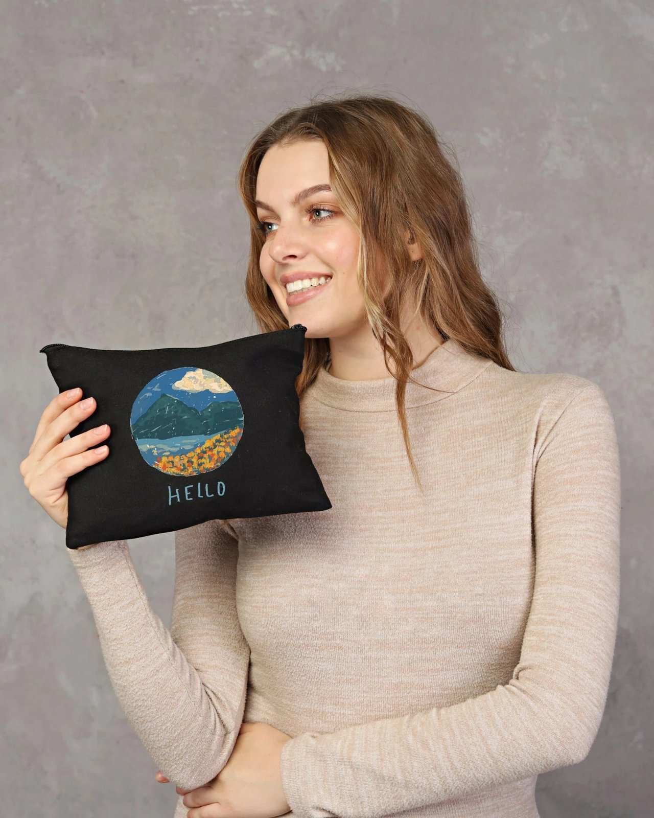 Çantë për make-up Zoozie Bags, e zezë, 25x18cm