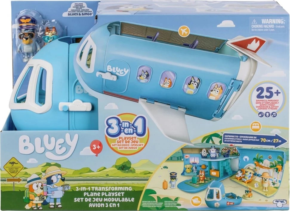 Set lojërash Bluey Chilli dhe Baby Bluey, TM Toys, Blu