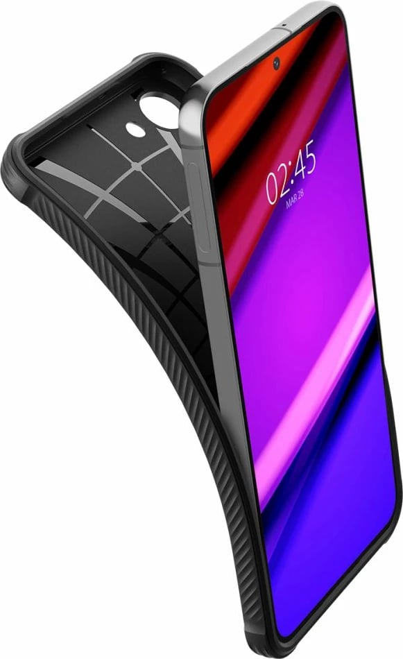 Mbështjellës Spigen Rugged Armor për Samsung Galaxy S23, Matte Black