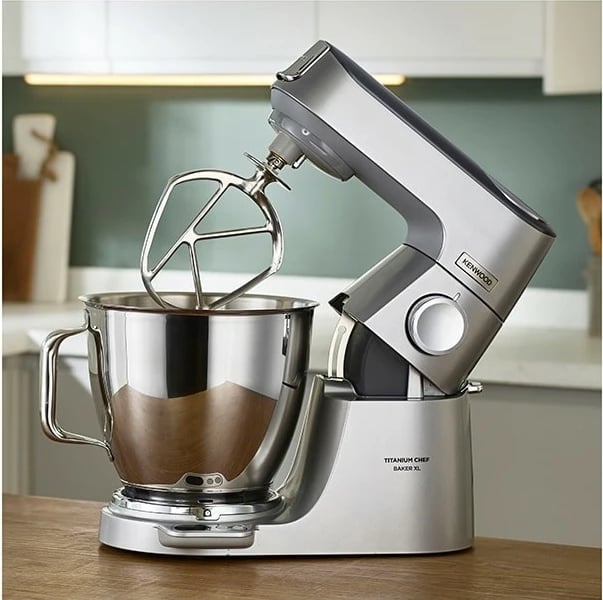 Mikser Kenwood Titanium Chef Baker XL, 1200W, inox, argjend