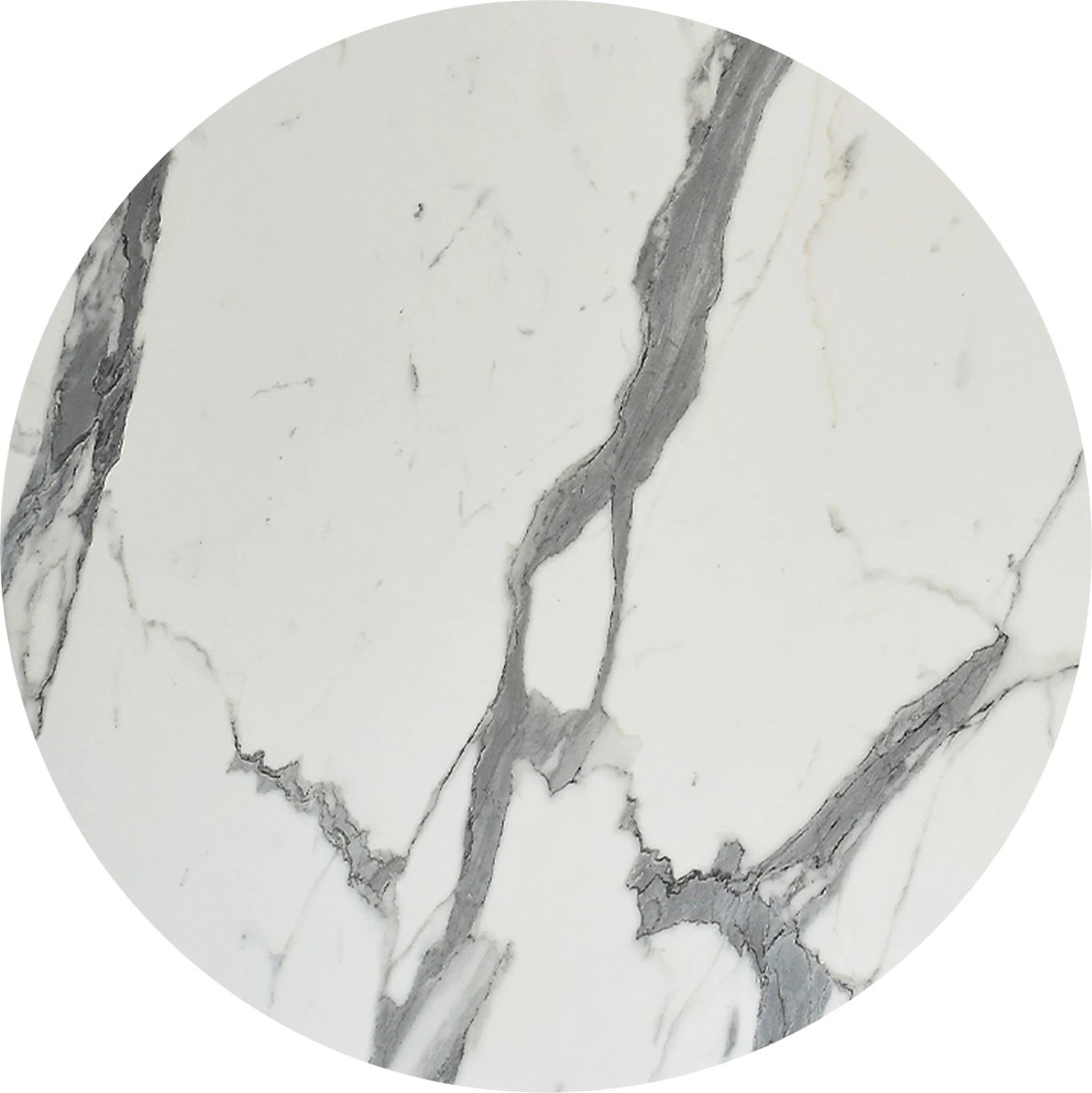 Sipërfaqe tavoline rrethore, ngjyrë mermeri të bardhë, FH6351.31, 120cm