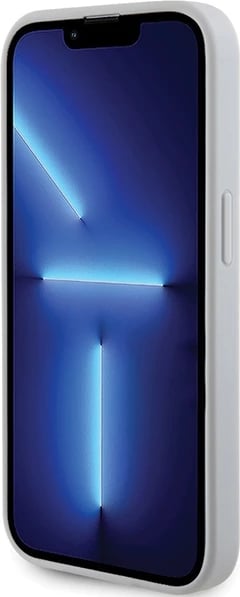 Mbështjellës Guess 4G Strass Metal Logo për iPhone 15 Pro, argjendtë