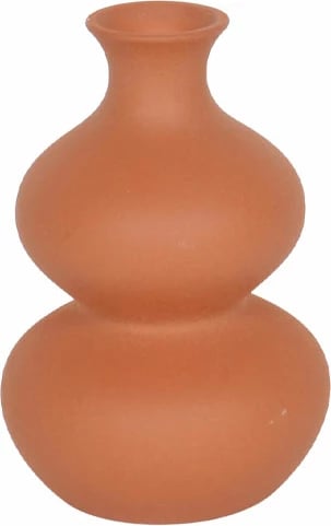 Vazo REON, qeramike, ngjyrë portokalli, 16x16x23.5cm