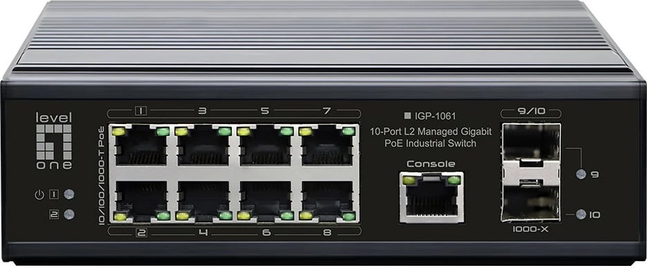 Switch LevelOne IGP-1061, Managed, L2, Gigabit Ethernet, PoE