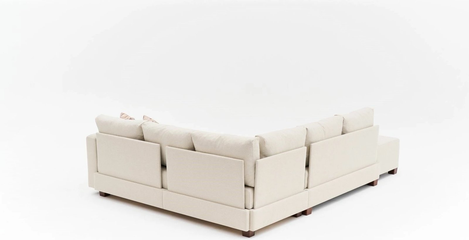 Kënd-sofë-krevat Atelier del Sofa, Aly Arzilla, kënd majtas, krem