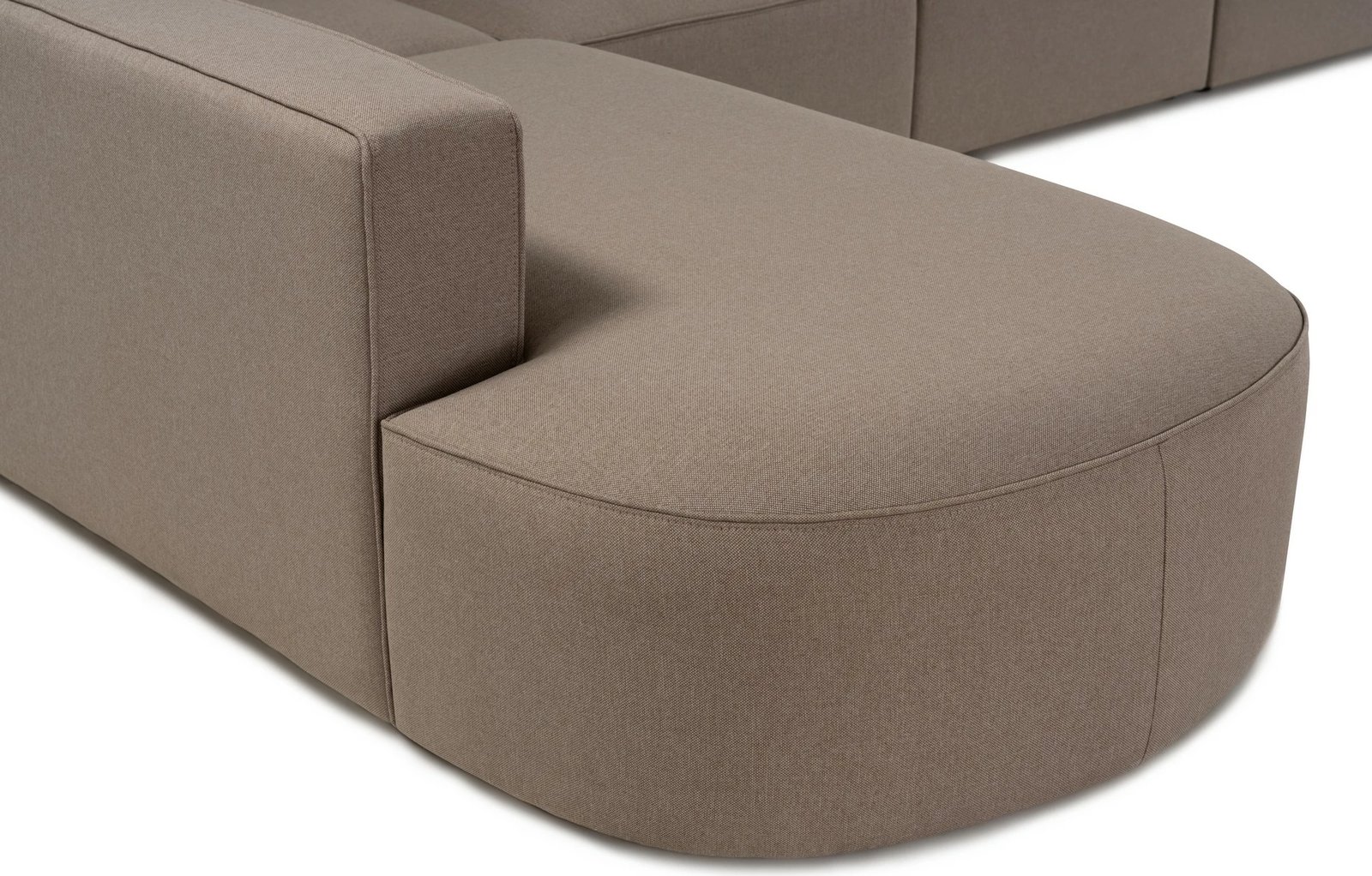 Këndare Atelier del Sofa, Mora (X-Oval-L1-O1-O1-R1), ngjyrë kafe e çelët Këndare Atelier del Sofa, Mora (X-Oval-L1-O1-O1-R1), ngjyrë kafe e çelët