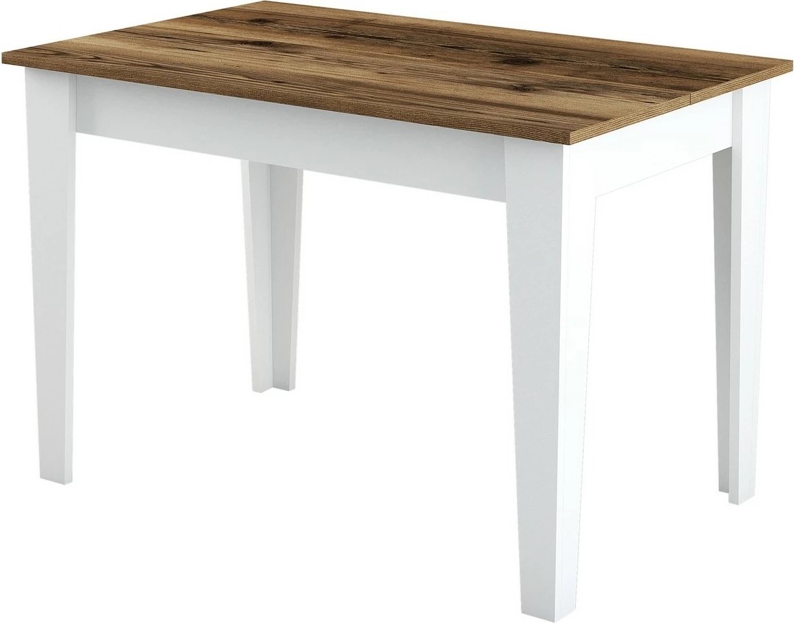 Tavolinë kuzhine Hanah Home, Kiev 511, ngjyrë arre dhe e bardhë