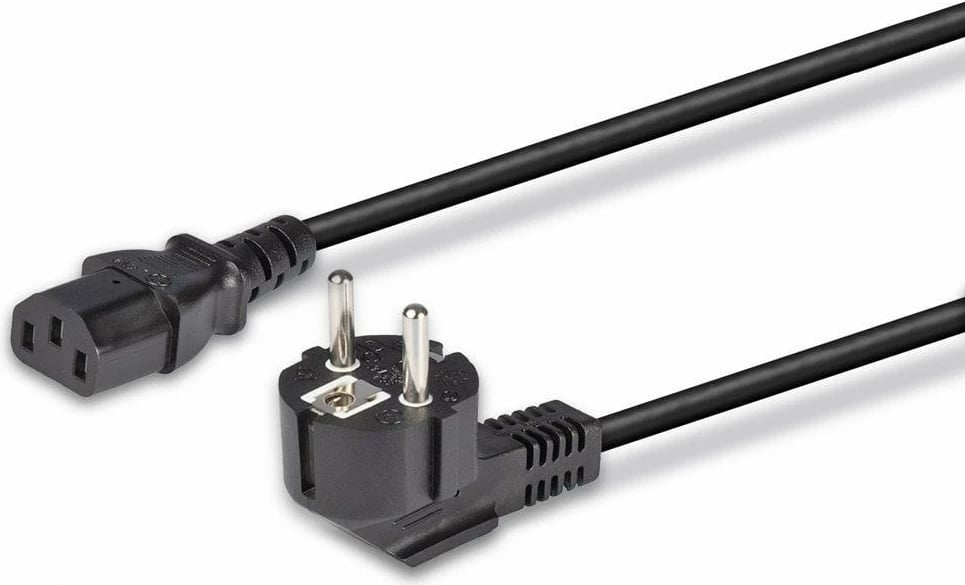 Kabllo rryme LINDY IEC-Netzkabel 3m Schuko-Winkelst. IEC320C13, e zezë