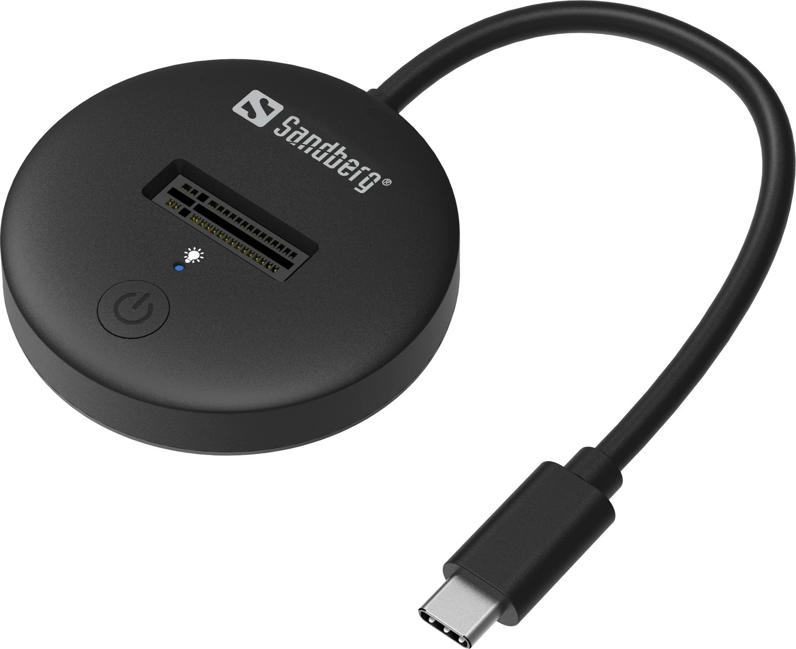 Dock USB 3.2 Sandberg për SSD M.2+NVMe, 4 TB, USB Type-C, e zezë