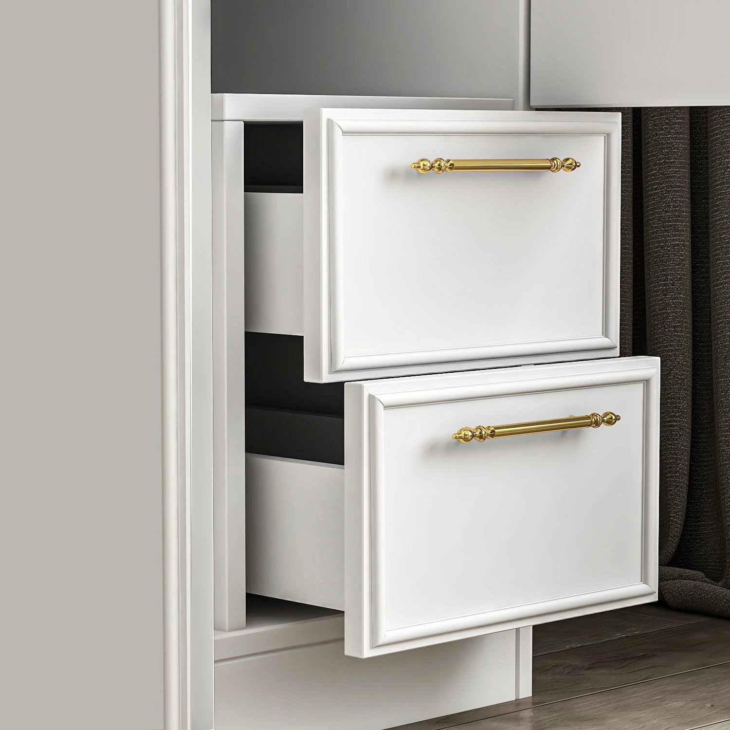 Dollap rrobash Skye Decor, Vespera 2, i bardhë