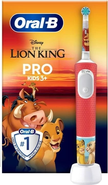 Furçë dhëmbësh elektrike Braun Oral-B VITALITY PRO D103 The Lion King, për fëmijë, e kuqe
