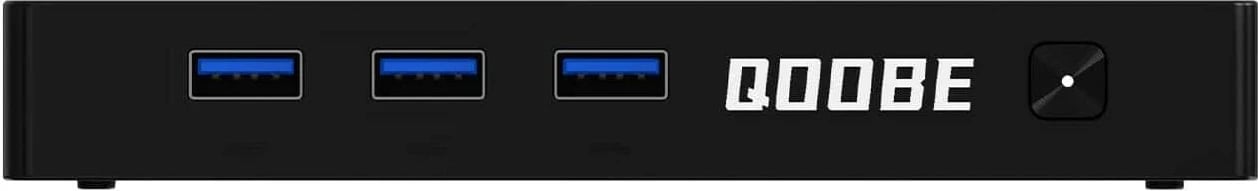 Kasë mini PC Qoobe SUC N150, 12GB RAM, 512GB SSD, Windows 11 Pro, e zezë