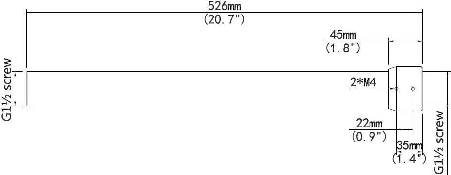 Zgjatues tavani ALLNET ALL-CAM2498-LEP 500mm, i bardhë